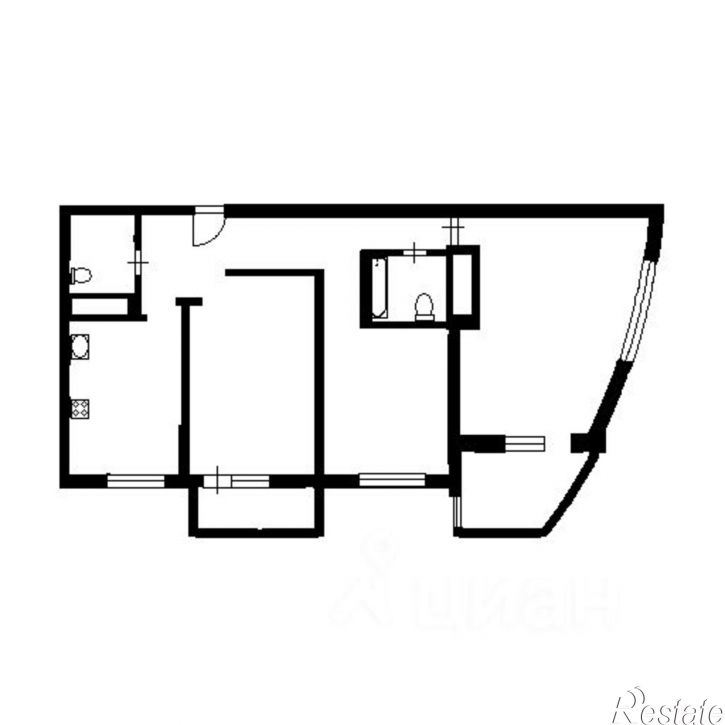 2-комн квартира ул Московская, 92/100,  д. 92/100