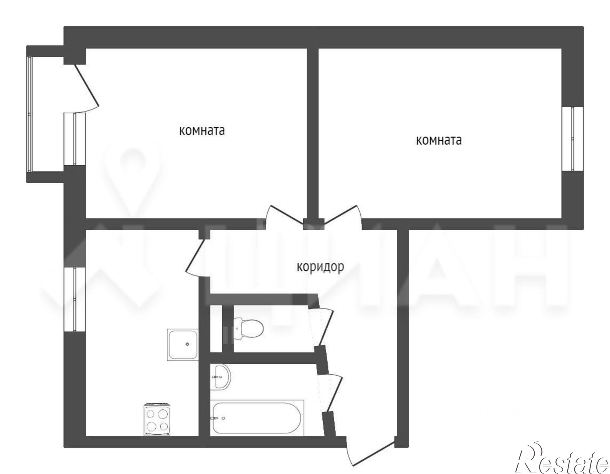 Купить квартиру за 4 550 000 рублей на улица Васильева, 77