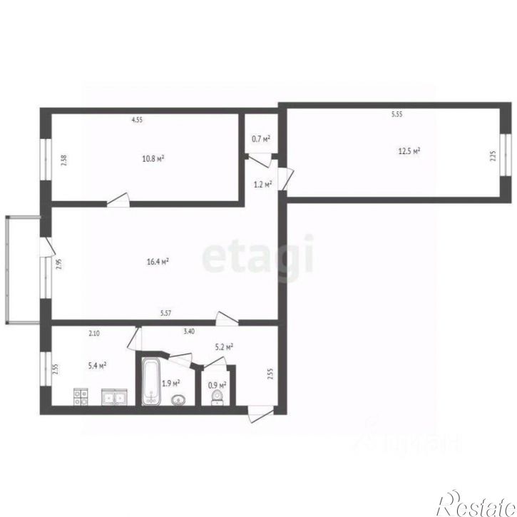 3-комн квартира проспект Зои Космодемьянской, 81А,  д. 81А