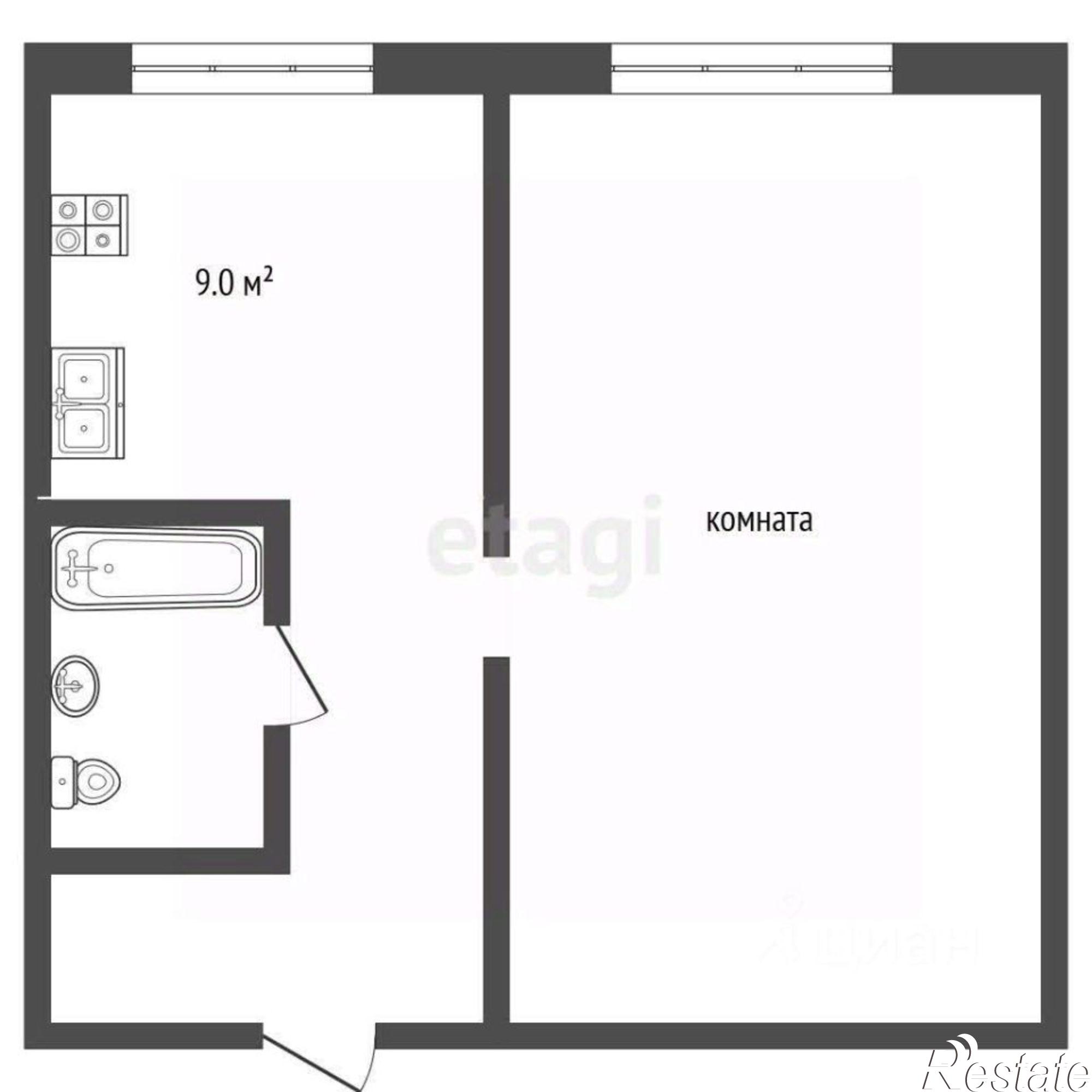 Купить квартиру за 3 800 000 рублей на Московская улица, 76