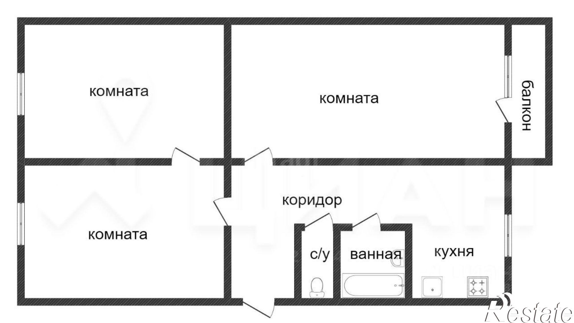 Купить квартиру за 4 850 000 рублей на улица Васильева, 81Б