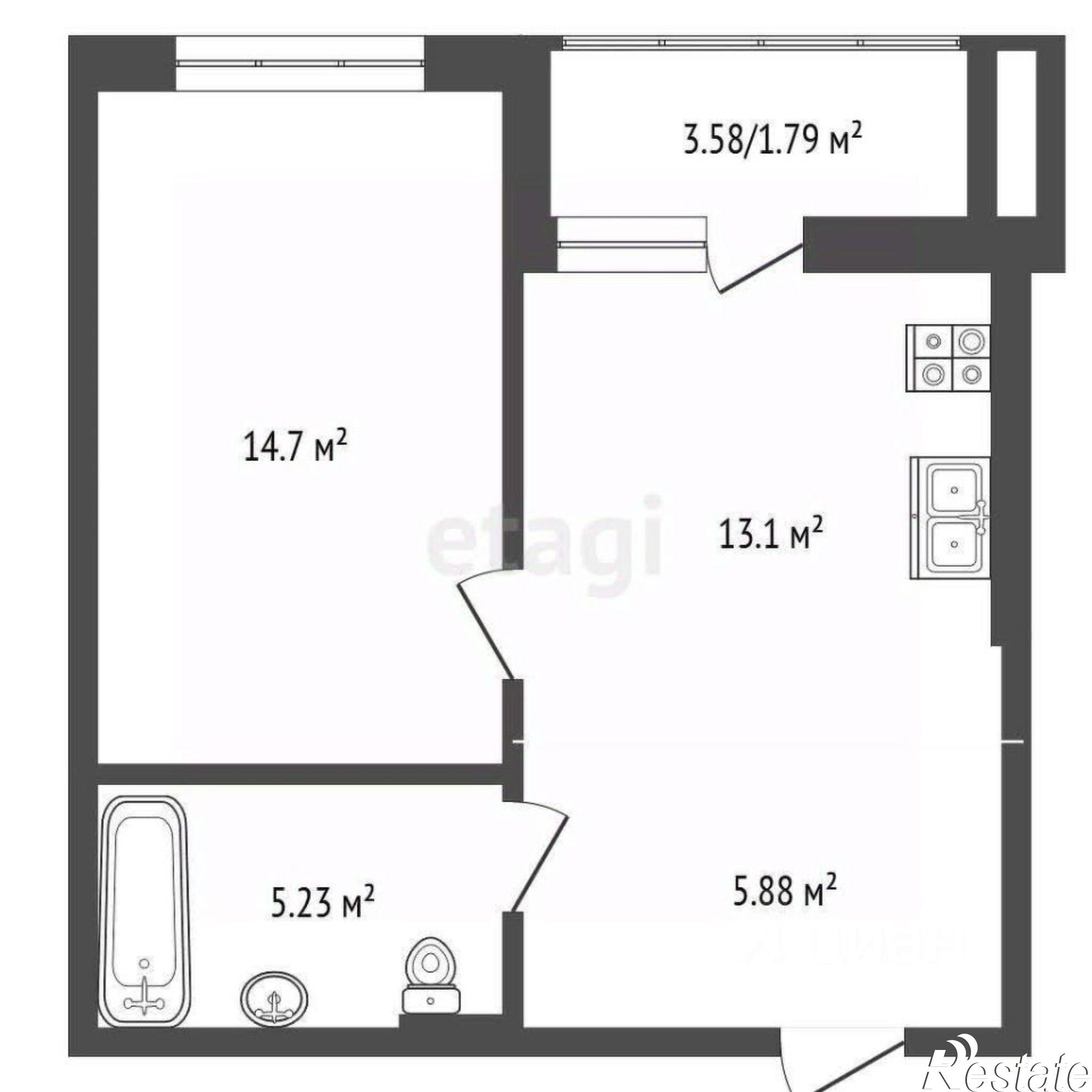 Купить квартиру за 5 600 000 рублей на Красногоровская улица, 19А к1