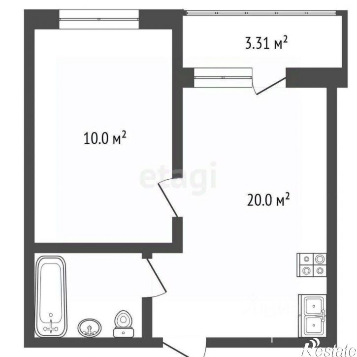 1-комн квартира ул Красногоровская, 19,  д. 19