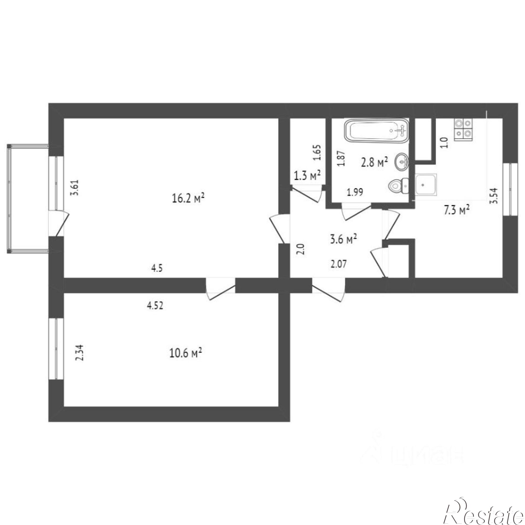 Купить квартиру за 3 700 000 рублей на ул Мира, 17