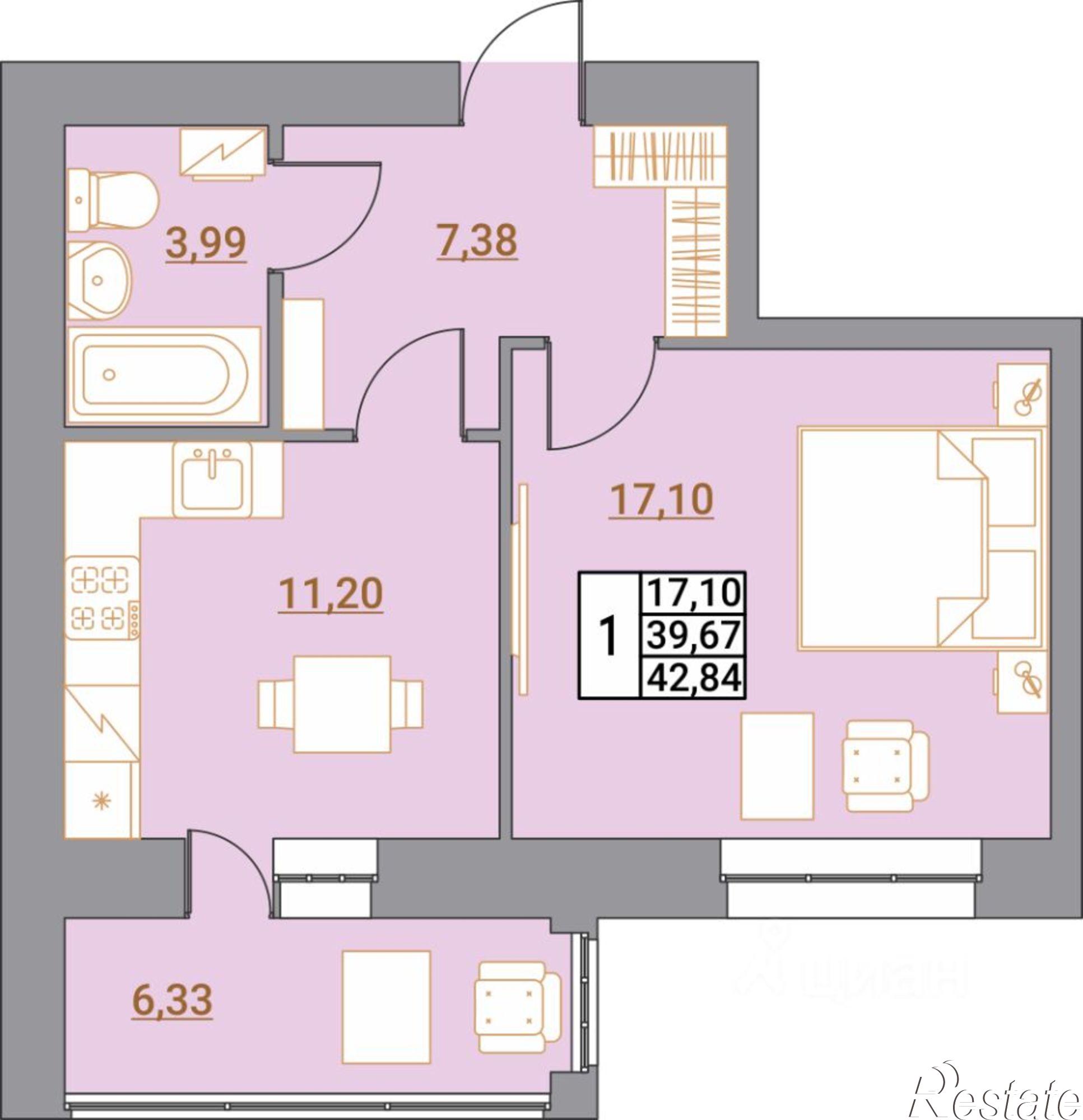 Купить квартиру за 5 020 800 рублей на Инзенская улица, 13Б