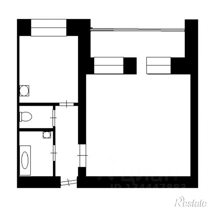 1-комн квартира ул Мира, 37,  д. 37