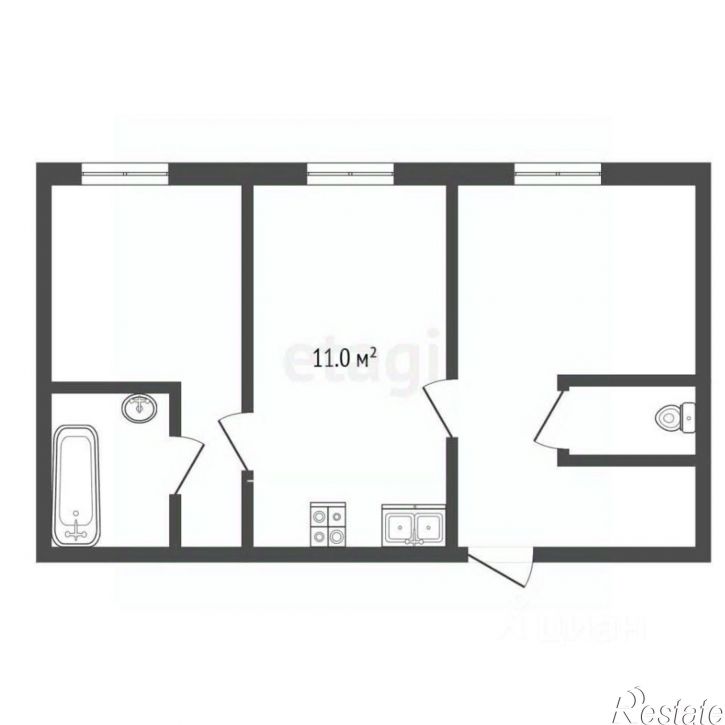 2-комн квартира ул Мира, 97,  д. 97