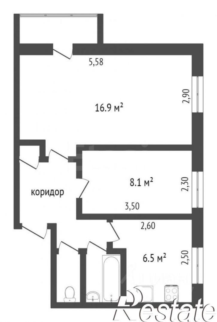 2-комн квартира Привокзальная улица, 19,  д. 19