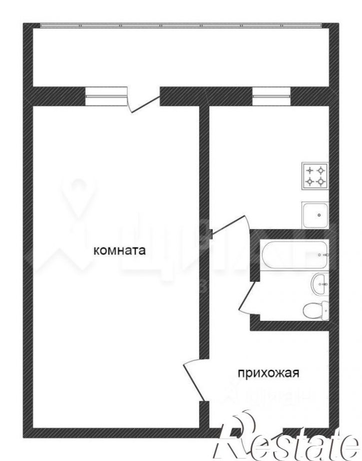 1-комн квартира улица Васильева, 88А,  д. 88А