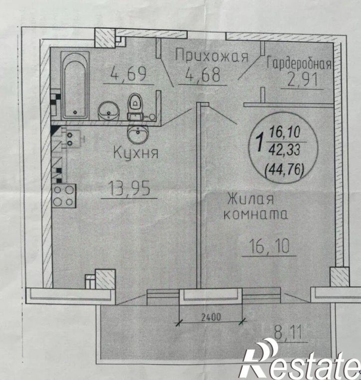 1-комн квартира Трудовой переулок, 46А,  д. 46А
