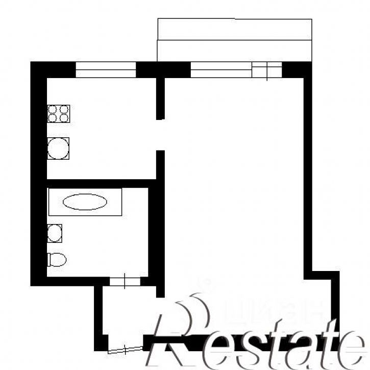 1-комн квартира переулок Степана Разина, 3,  д. 3