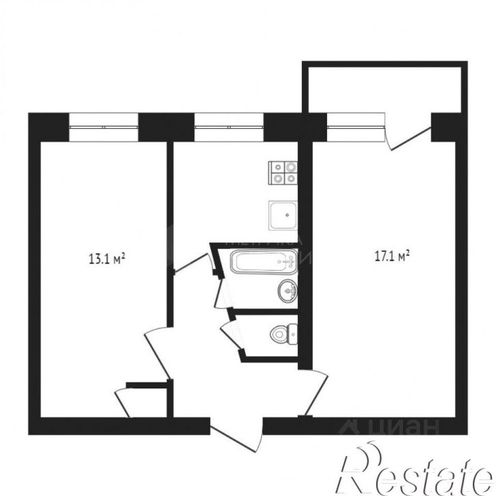 2-комн квартира улица Кондаурова, 40,  д. 40